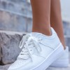 Casual δίπατα sneakers 330.LYR468-L ΑΣΠΡΟ