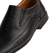 BOXER δερμάτινα ανατομικά loafers-μοκασίνια 031.10094-L ΜΑΥΡΟ