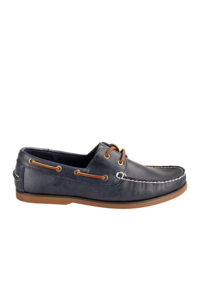 BOXER δερμάτινα δετά boatshoes 031.19231-L ΜΠΛΕ