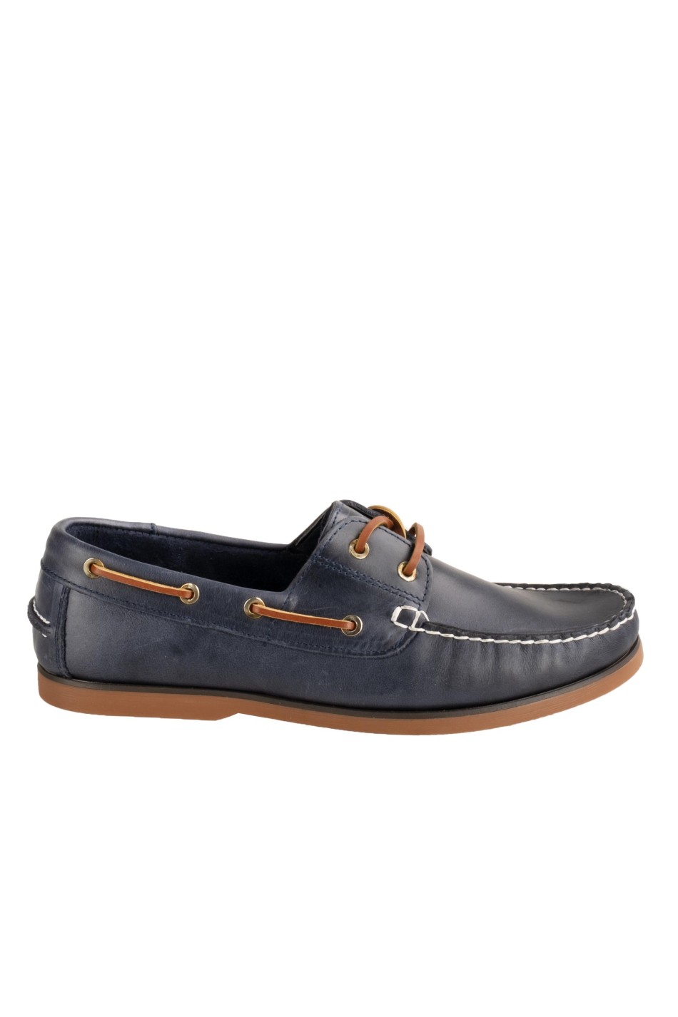 BOXER δερμάτινα δετά boatshoes 031.19231-L ΜΠΛΕ