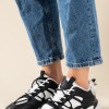 Chunky sneakers με ιδιαιτερη σόλα 431.LY636-L ΜΑΥΡΟ/ΑΣΠΡΟ