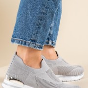 Slip-on sneakers τύπου κάλτσα 431.LY605-F ΓΚΡΙ