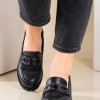 B-SOFT loafers με διακοσμητικό ζωνάκι 405.18401-L ΜΑΥΡΟ