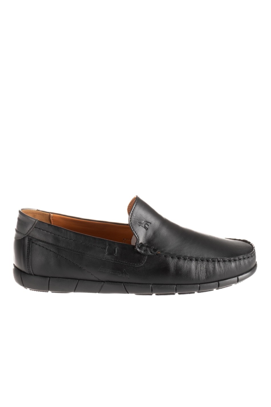 BOXER δερμάτινα ανατομικά loafers-μοκασίνια 031.21316-L ΜΑΥΡΟ