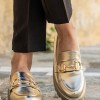 Chunky loafers με χρυσή αλυσίδα 330.D2710-L ΧΡΥΣΟ