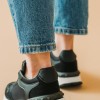 Chunky sneakers σε συνδυασμό χρωμάτων 330.LY585-L ΜΑΥΡΟ/ΑΣΠΡΟ