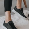 Basic tennis sneakers 420.OX2538-L ΜΑΥΡΟ/ΑΣΠΡΟ