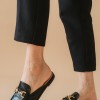 Flat mules με διακοσμητική αλυσίδα 416.G70020-L ΜΑΥΡΟ