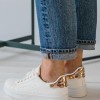 Basic tennis sneakers 420.OX2538-L ΑΣΠΡΟ/CHAMPAGNE