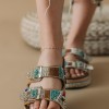 Boho style fussbett flatforms με δυο φάσες 431.HD-055-301-L ΤΑΜΠΑ