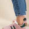 Street style δίσολα sneakers με ρίγες 425.C726-L ΡΟΖ