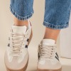 Street style δίσολα sneakers με ρίγες 425.C726-L ΜΠΕΖ