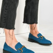 Loafers suede με μεταλλική αλυσίδα 396.M7315-C JEAN