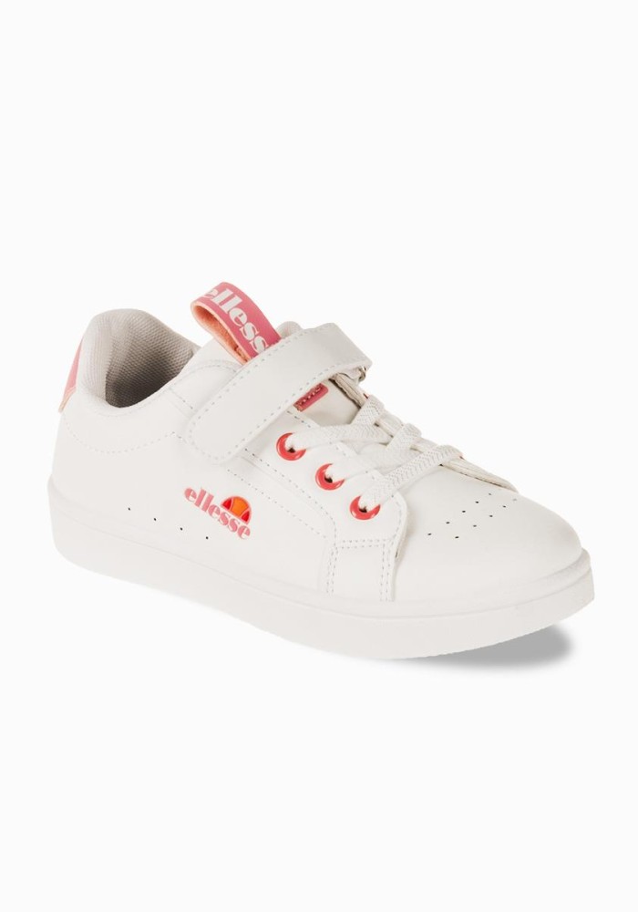 ELLESSE Παιδικό sneaker με velcro 034.494-G-L ΑΣΠΡΟ/ΡΟΖ