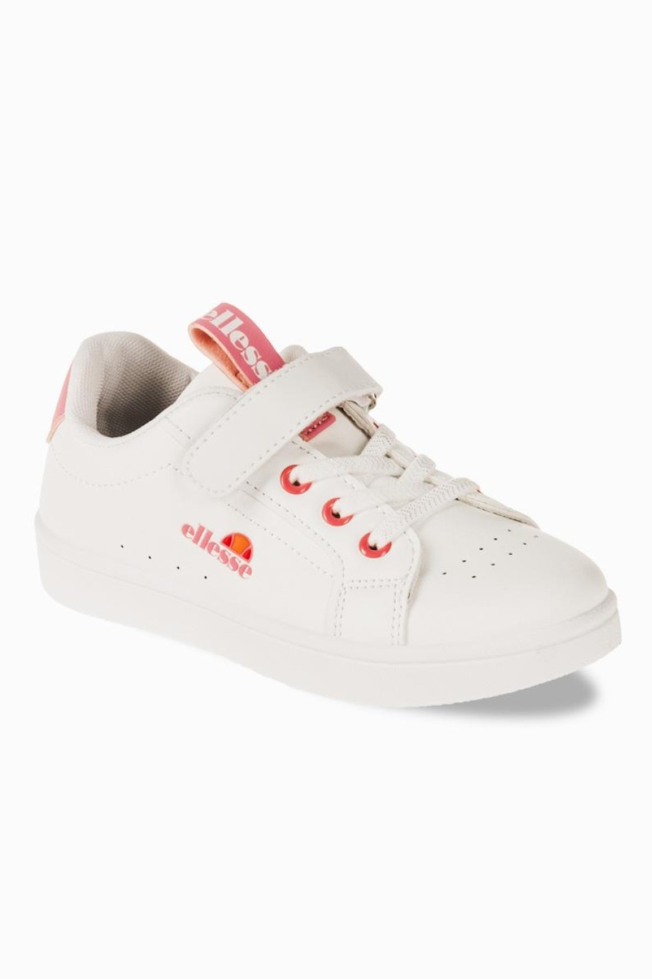 ELLESSE Παιδικό sneaker με velcro 034.494-G-L ΑΣΠΡΟ/ΡΟΖ