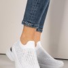 Slip-on υφασμάτινα sneakers 330.LY506-F ΑΣΠΡΟ