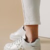 Δίπατα metallic sneakers με τρουκς 330.BK12-L ΑΣΗΜΙ