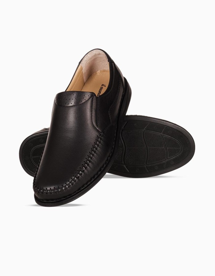 Ανδρικό slip-on casual 318.21015-L ΜΑΥΡΟ