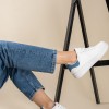 Basic tennis sneakers 431.OX2313-L ΑΣΠΡΟ/ΓΑΛΑΖΙΟ