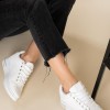 Tennis sneakers με εσωτερικό τακούνι 431.LY661-L ΑΣΠΡΟ