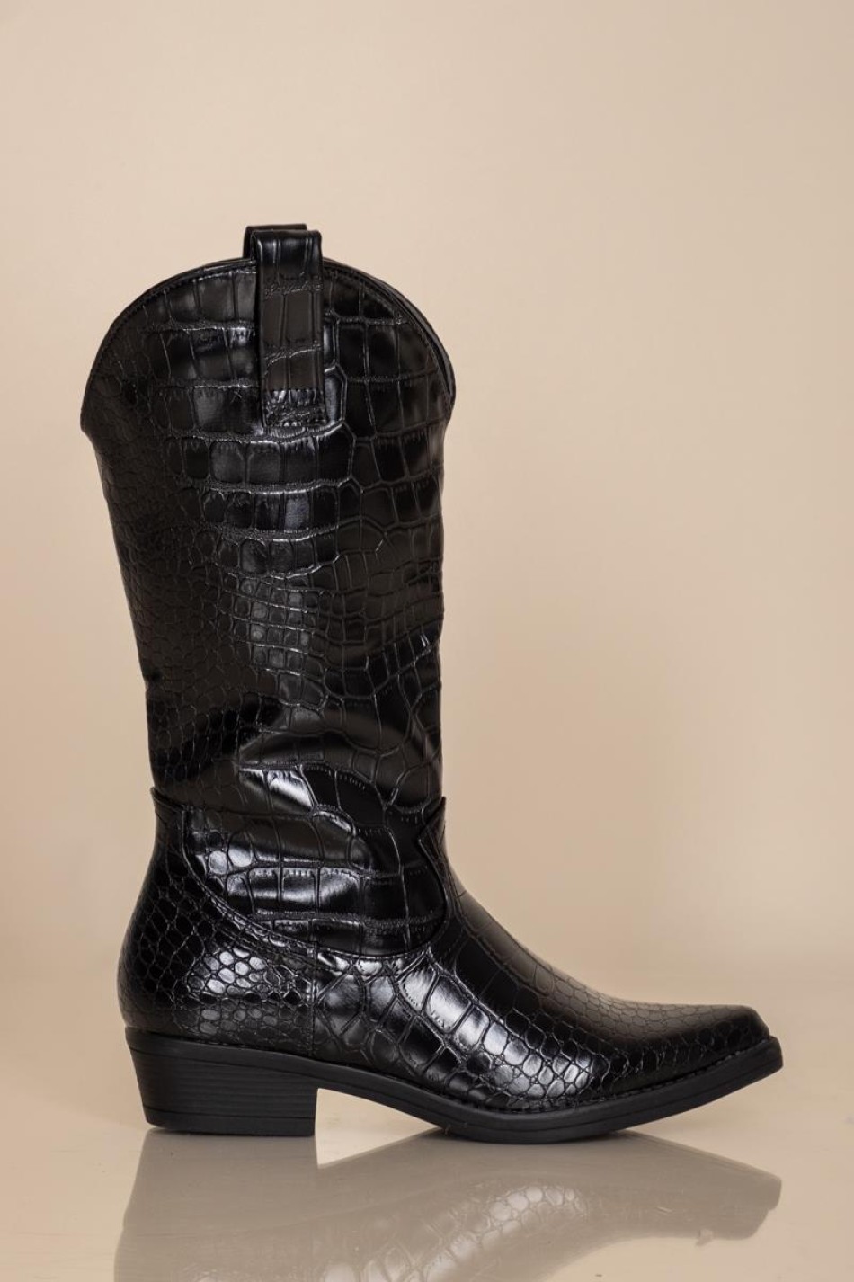 Western boots 330.JL5690-L ΜΑΥΡΟ