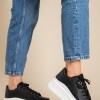 Δίσολα sneakers με διακοσμητικό αρκουδάκι 431.LY653-L ΜΑΥΡΟ/ΑΣΠΡΟ