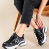 Running sneakers σε συνδυασμό υλικών 431.LY720-L ΜΑΥΡΟ