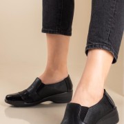 B-SOFT Slip-on comfort πλατφόρμα 405.05141-L ΜΑΥΡΟ