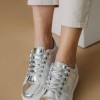 Tennis sneakers με mirror effect 330.BK09-L ΑΣΗΜΙ