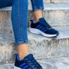 Υφασμάτινα running sneakers 330.LD25-F ΜΠΛΕ