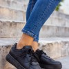 Casual δίπατα sneakers 330.LYR468-L ΜΑΥΡΟ