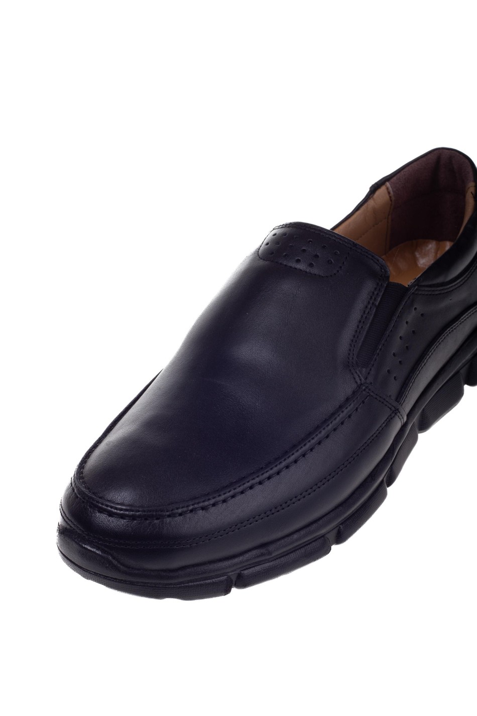 Casual ανδρικό slip-on 202.GER204-L ΜΑΥΡΟ