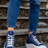 Refresh πάνινα sneakers με διπλή σόλα 395.170676-F ΜΠΛΕ