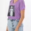 T-Shirt με Στάμπα 402.JLO-TSH ΛΙΛΑ