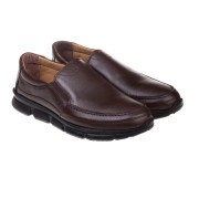 Casual ανδρικό slip-on 202.GER204-L ΚΑΦΕ