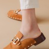 Suede clogs με τρουκς και διακοσμητική αλυσίδα 416.H103-C ΤΑΜΠΑ