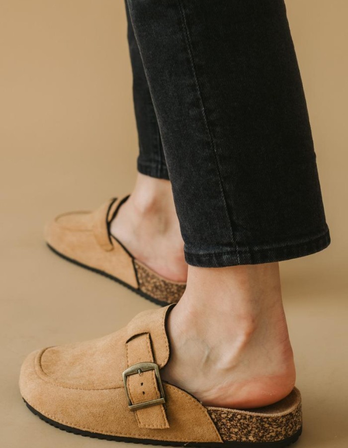 Fussbett suede clogs με τοκά 330.5008-C ΤΑΜΠΑ