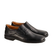 BOXER δερμάτινα ανατομικά loafers-μοκασίνια 031.10094-L ΜΑΥΡΟ