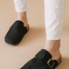 Fussbett suede clogs με τοκά 330.5008-C ΜΑΥΡΟ