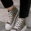 Δίσολα πάνινα sneakers μποτάκια 330.LY621-F ΑΣΠΡΟ/ΛΕΟΠΑΡ