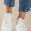 Δίσολα sneakers με εξωτερικές ραφές 431.LY683-L ΑΣΠΡΟ