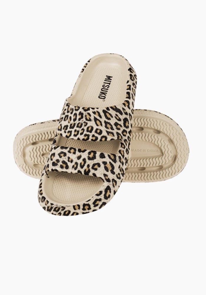 Mitsuko animal print σαγιονάρα με δύο φάσες 019.SA66235W-P ΛΕΟΠΑΡ