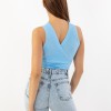 Ripped Crop Top 402.0367-TOP ΓΑΛΑΖΙΟ