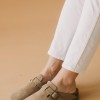 Fussbett suede δίπατα clogs 330.T1168-C ΠΟΥΡΟ