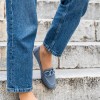 Flat loafers με matte αλυσίδα 414.LL2160-L ΓΑΛΑΖΙΟ