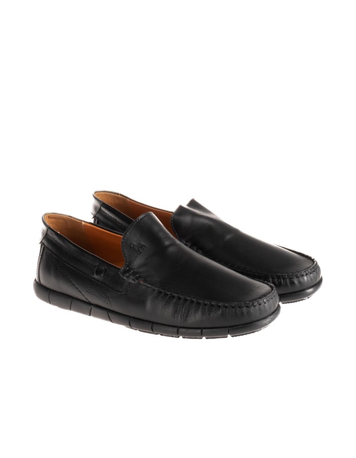 BOXER δερμάτινα ανατομικά loafers-μοκασίνια 031.21316-L ΜΑΥΡΟ