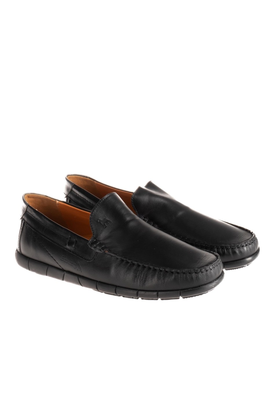 BOXER δερμάτινα ανατομικά loafers-μοκασίνια 031.21316-L ΜΑΥΡΟ