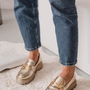 Chunky loafers με χρυσή αλυσίδα 330.D2710-L ΧΡΥΣΟ