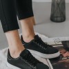 Basic tennis sneakers 420.OX2538-L ΜΑΥΡΟ/ΑΣΠΡΟ