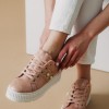 Δίπατα metallic sneakers με τρουκς 330.BK12-L ΡΟΖ